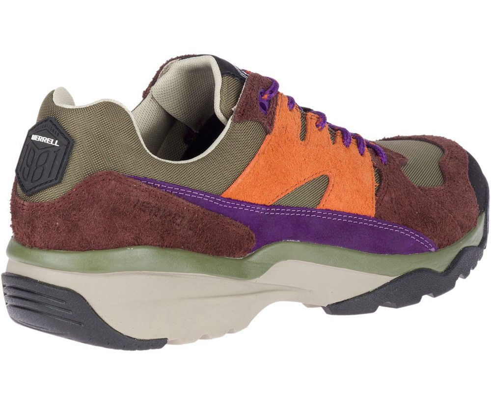 Buty Sportowe Merrell Męskie Brązowe/Pomarańczowe - Boulder Range - 012657-CHS